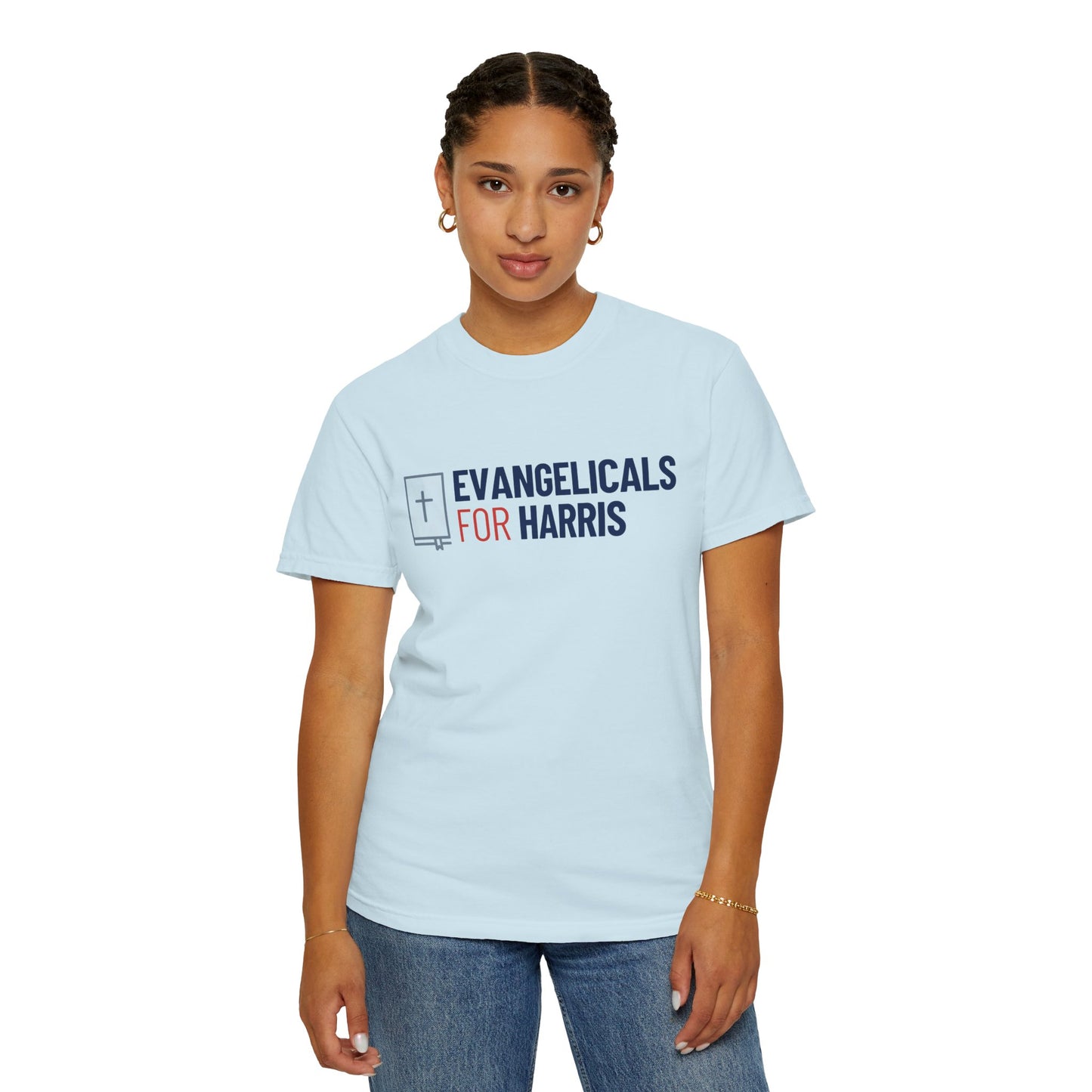 Evangelicals For Harris Logo Garment-Dyed T-Shirt