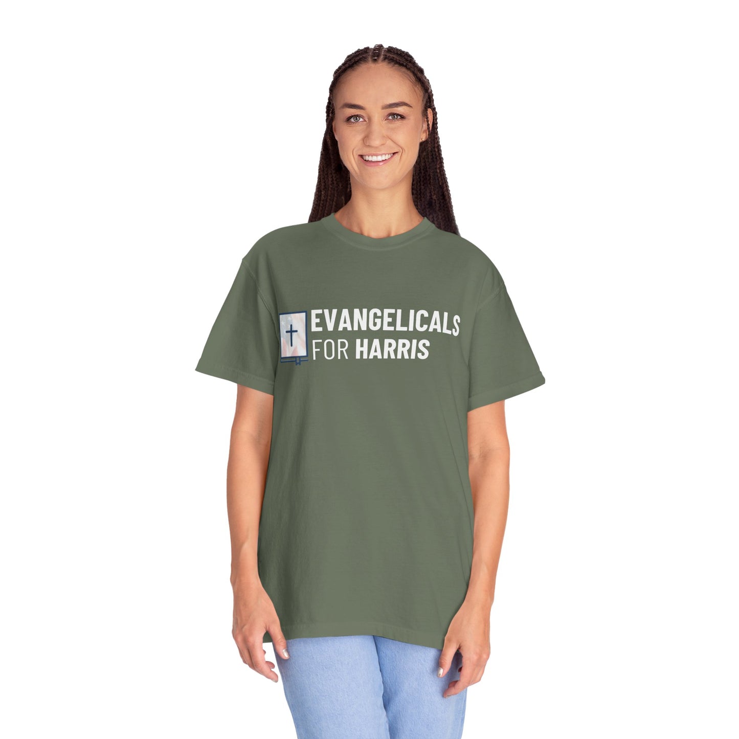 Evangelicals For Harris Logo Garment-Dyed T-Shirt