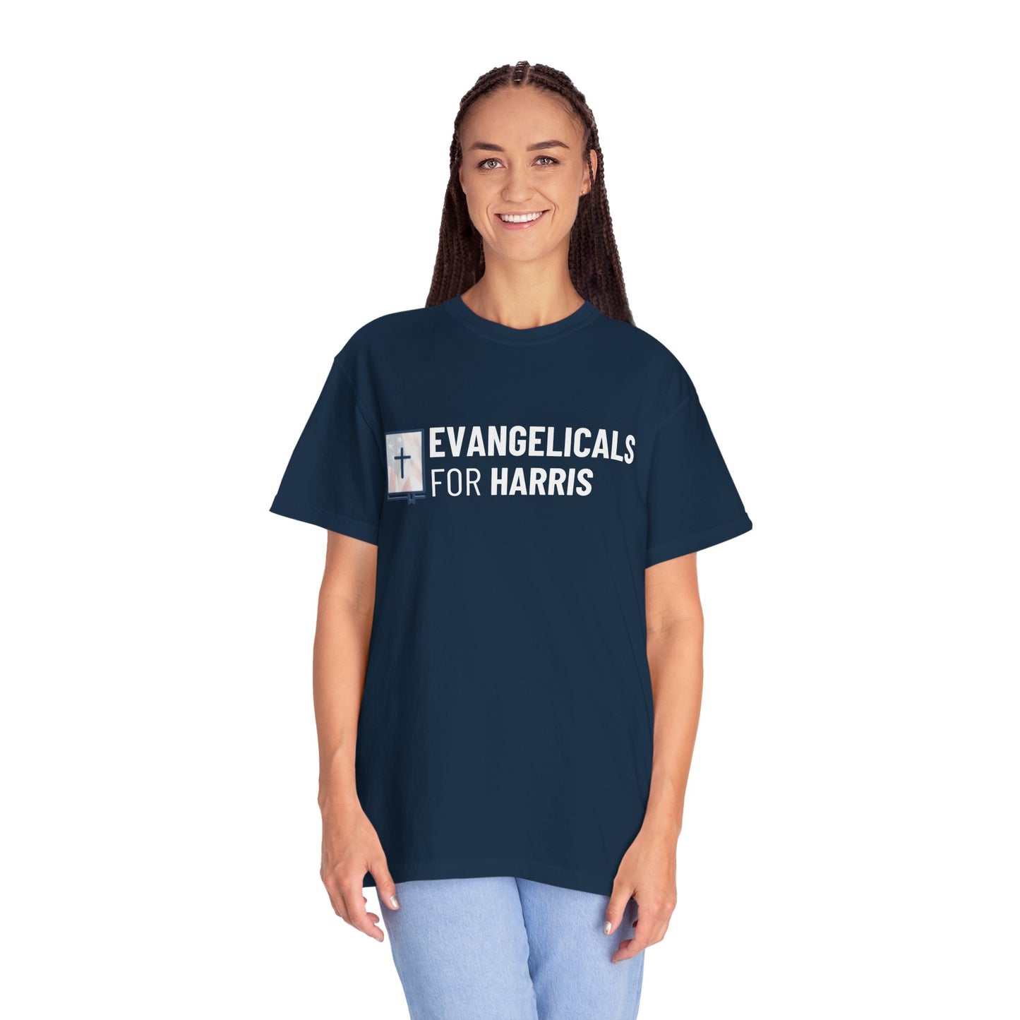 Evangelicals For Harris Logo Garment-Dyed T-Shirt