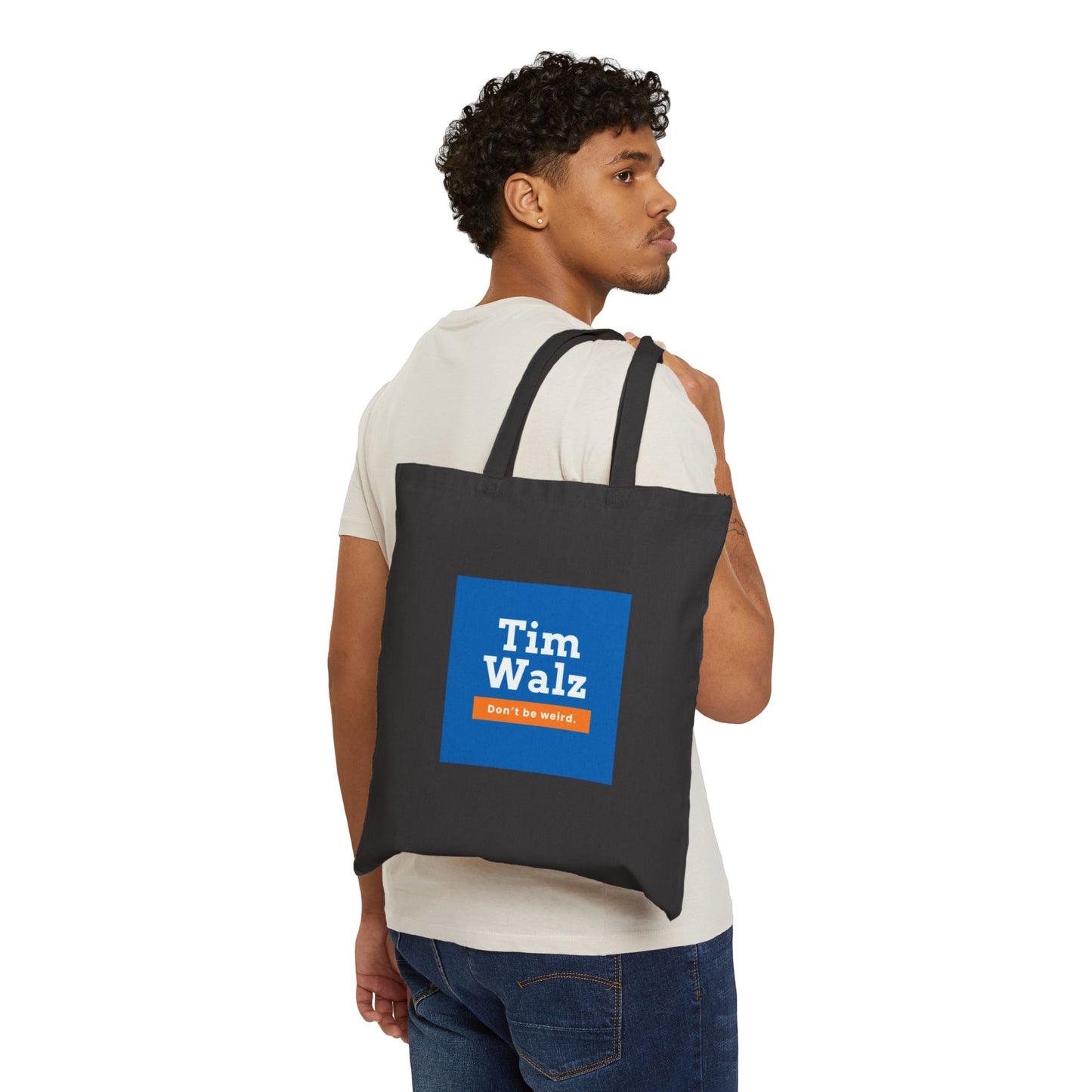 Tim Walz "Don't Be Weird" Tote Bag