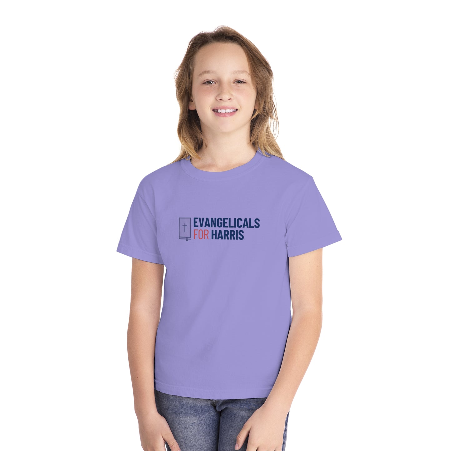 Youth Comfort Colors Unisex Evangelicals For Harris Tee