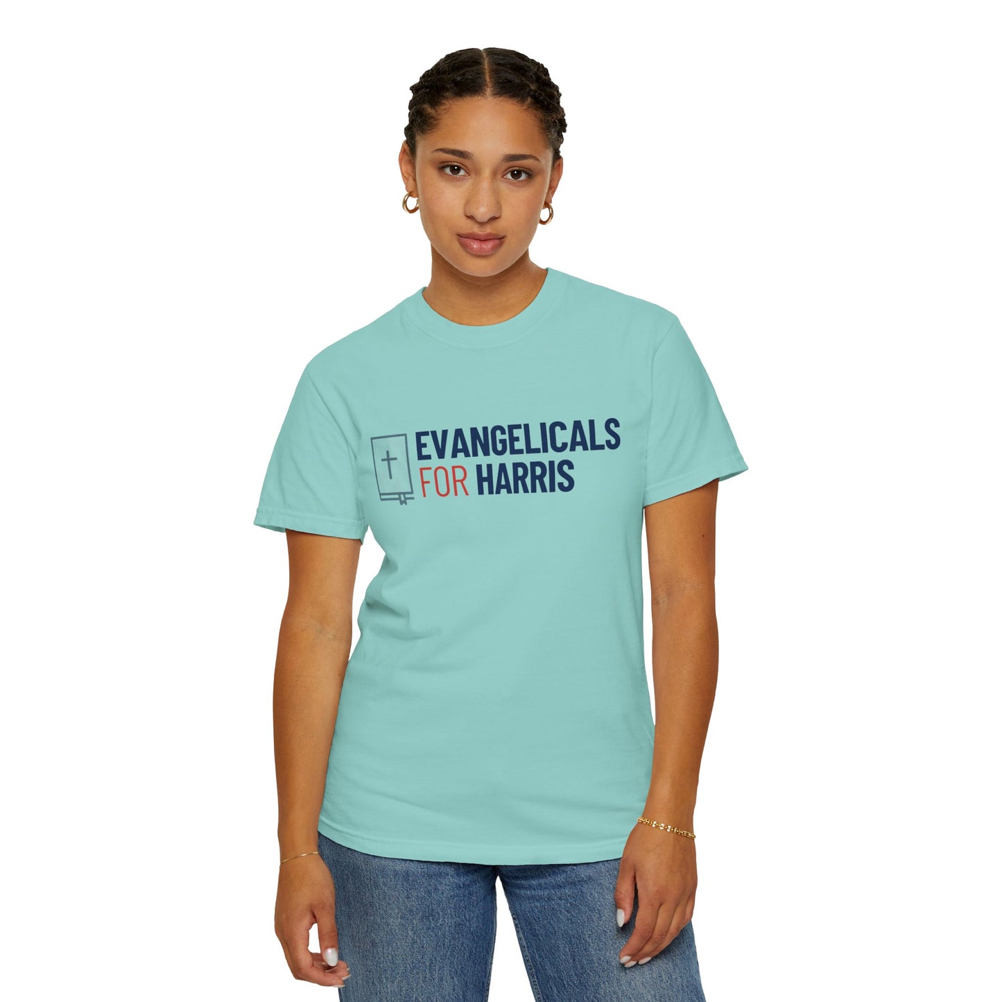 Evangelicals For Harris Logo Garment-Dyed T-Shirt