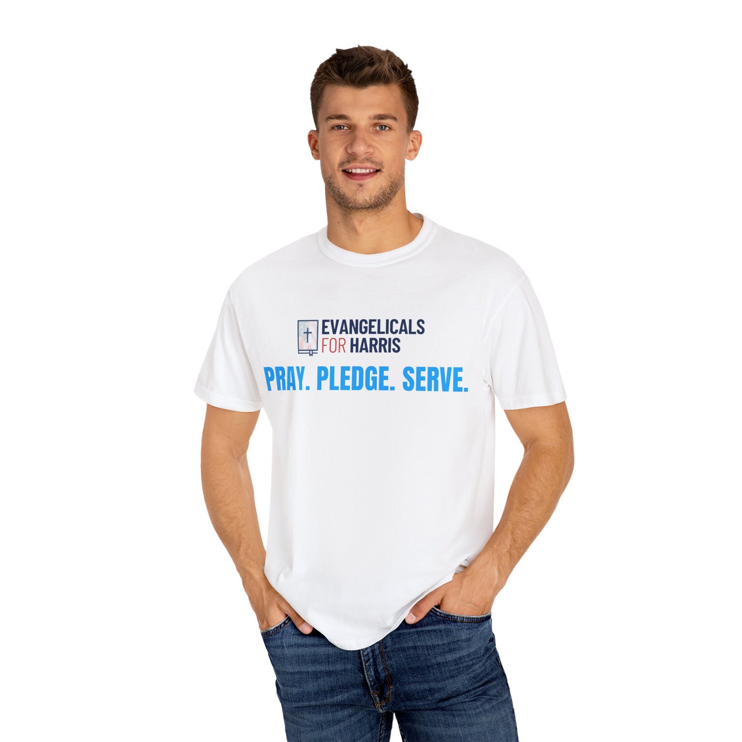 Pray, Pledge, Serve (Logo Front) T-shirt