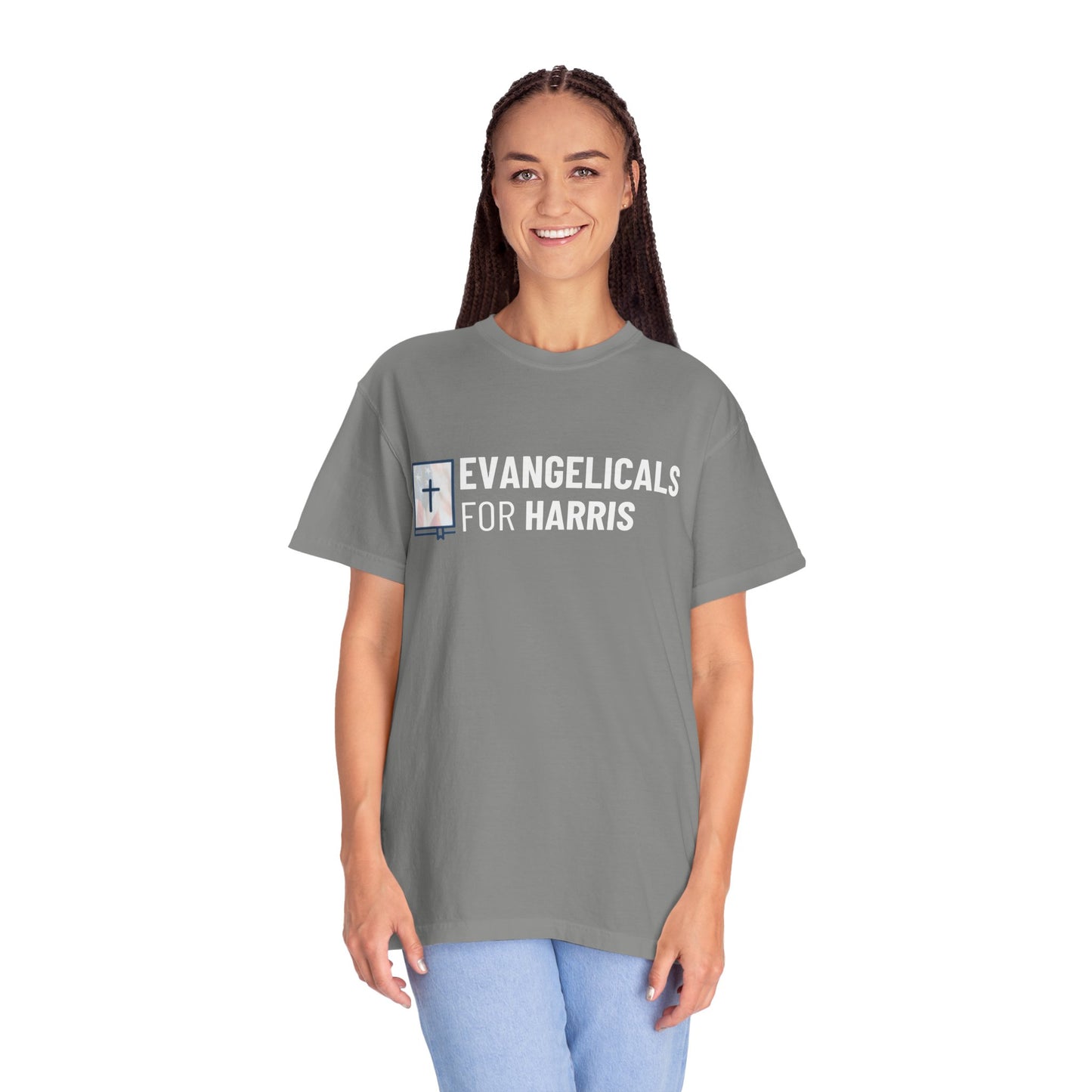 Evangelicals For Harris Logo Garment-Dyed T-Shirt