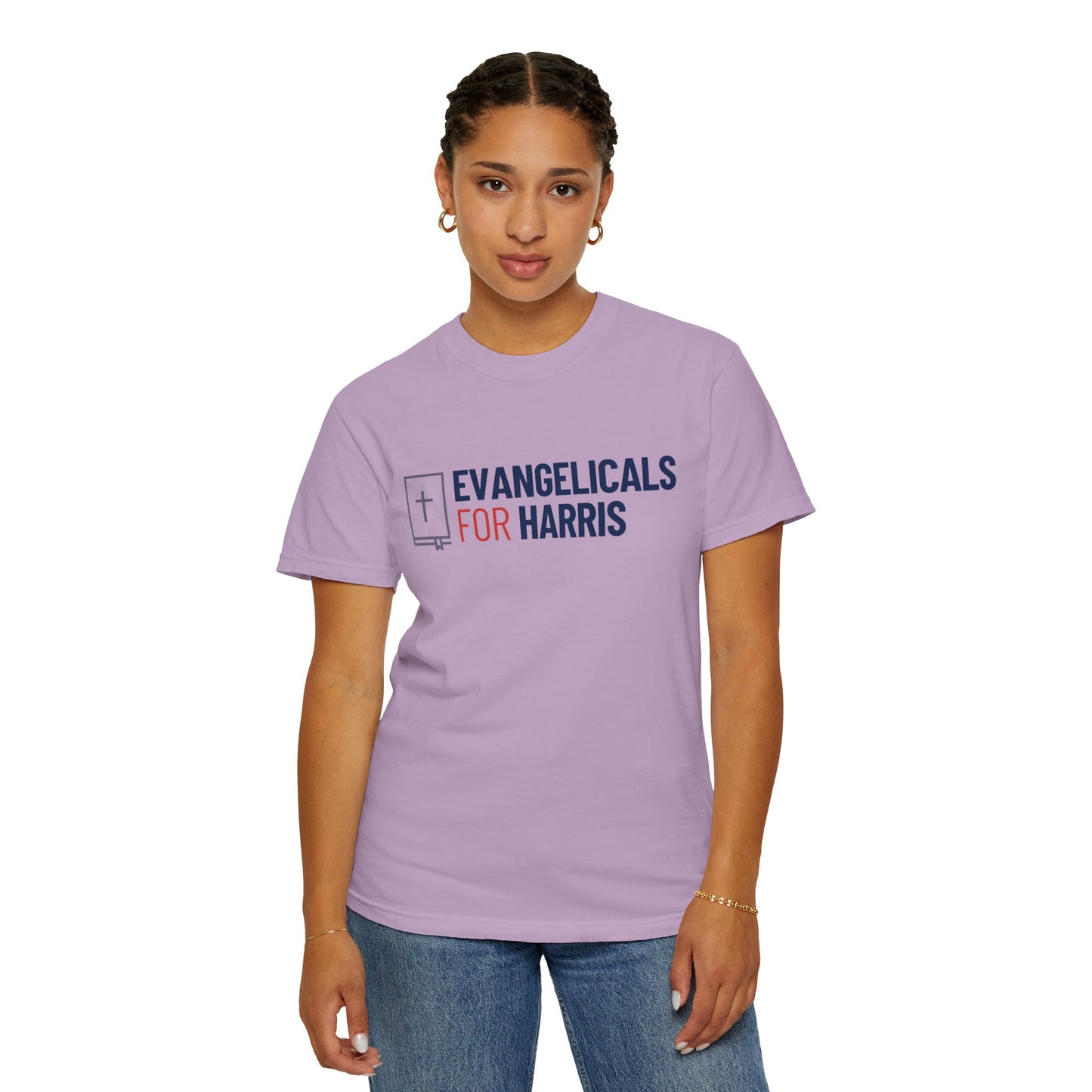 Evangelicals For Harris Logo Garment-Dyed T-Shirt