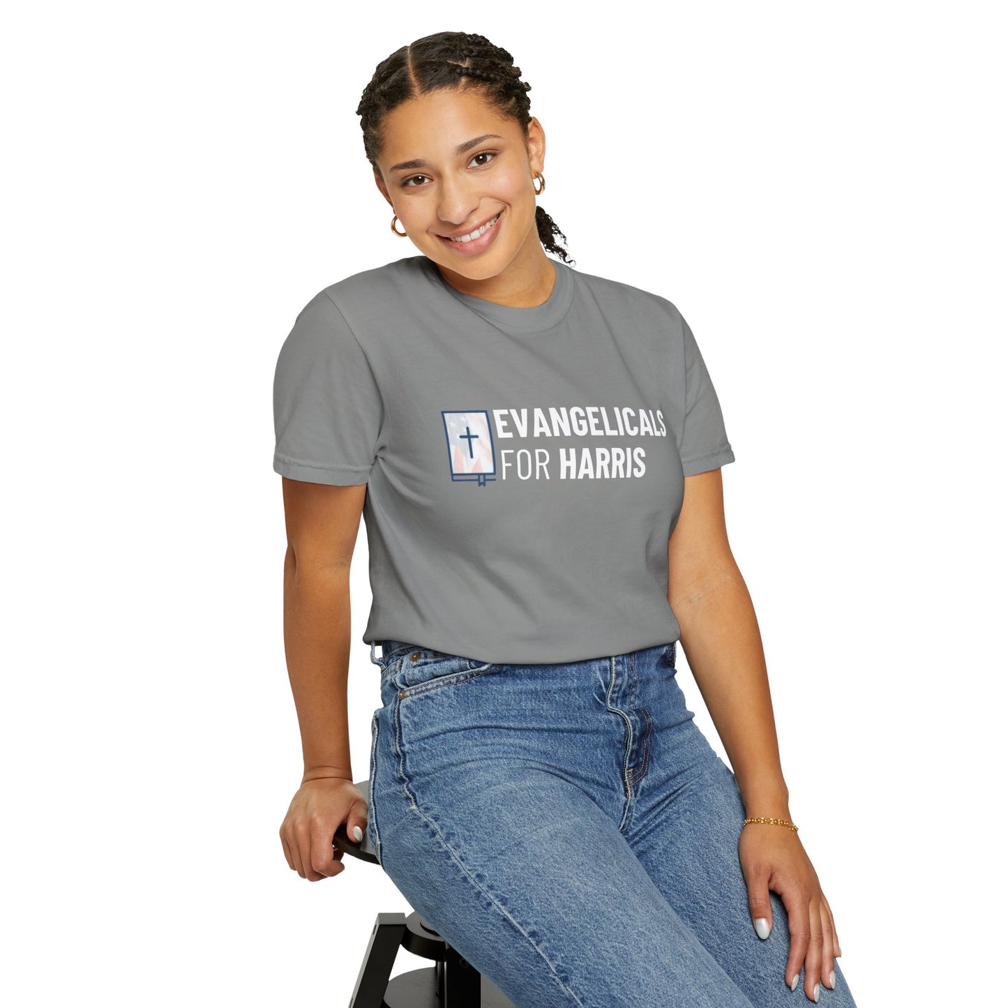 Evangelicals For Harris Logo Garment-Dyed T-Shirt