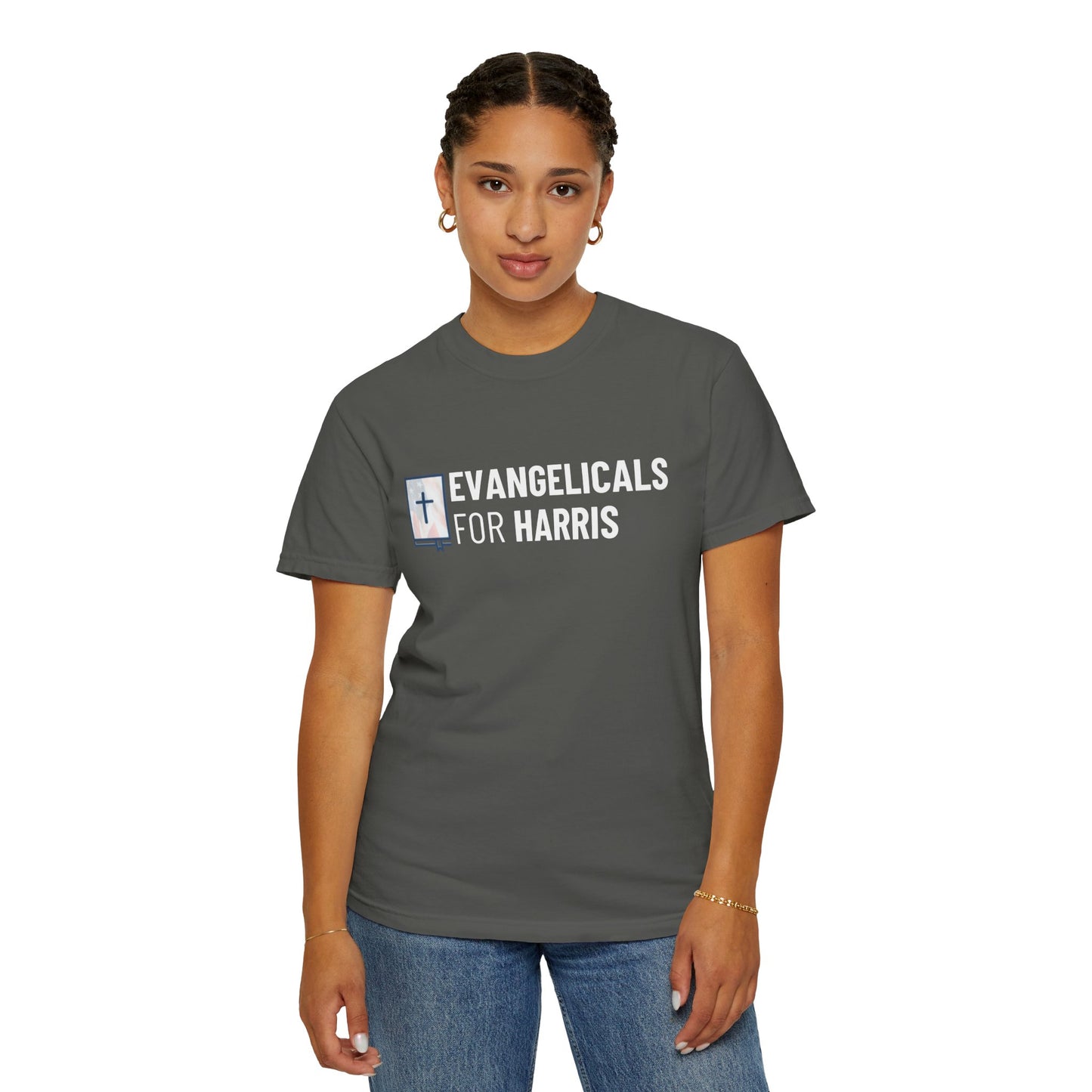 Evangelicals For Harris Logo Garment-Dyed T-Shirt