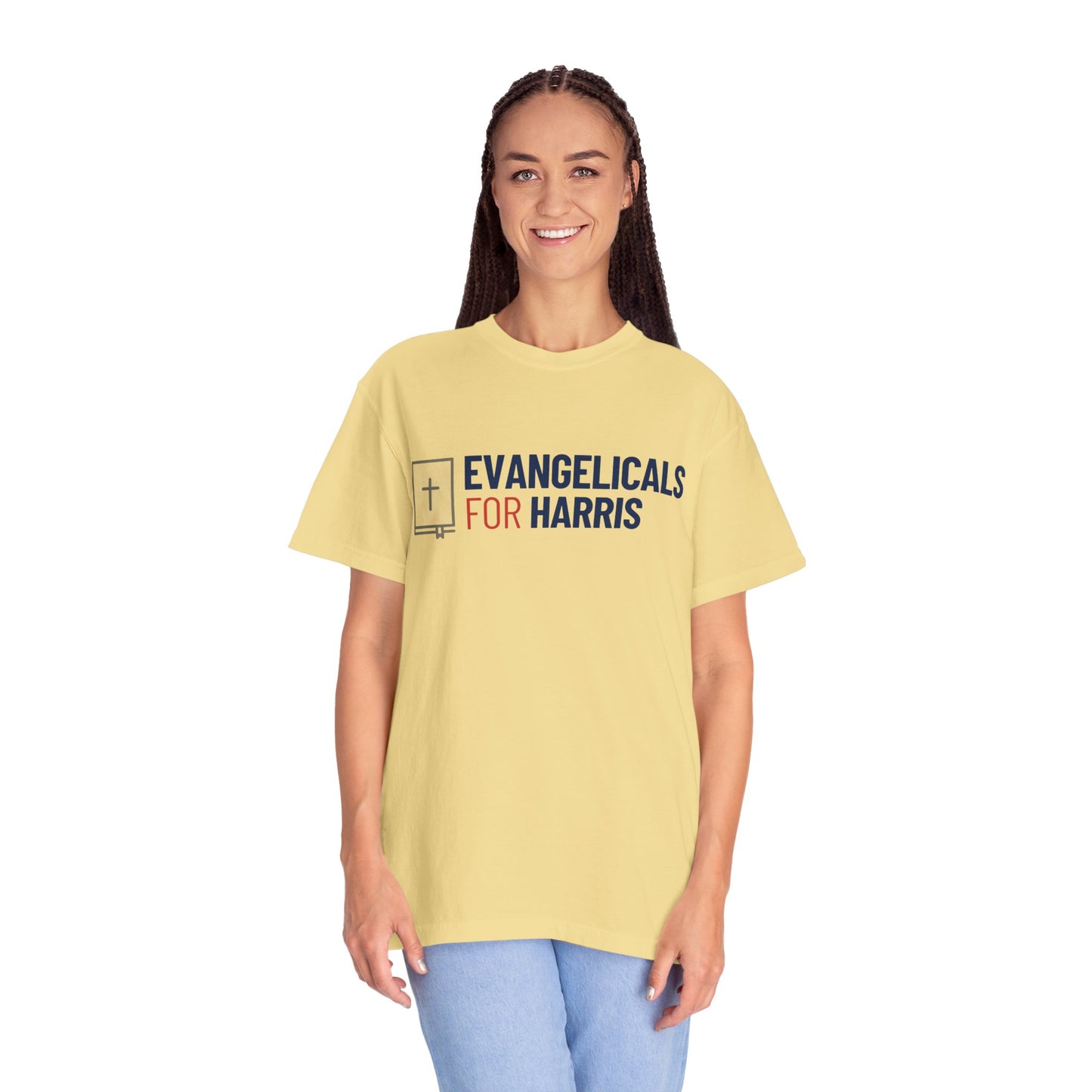 Evangelicals For Harris Logo Garment-Dyed T-Shirt