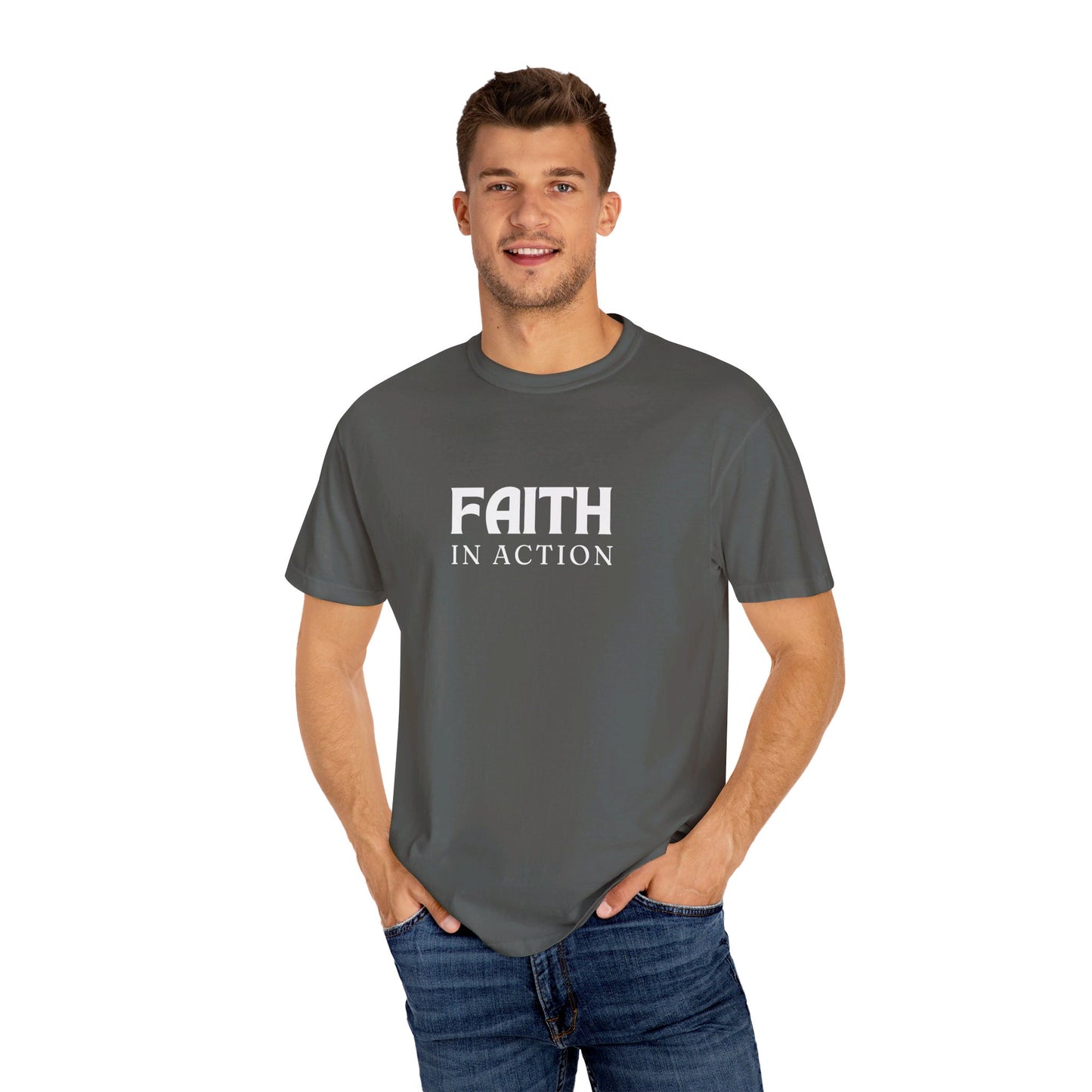 Faith in Action - Unisex Garment-Dyed T-shirt