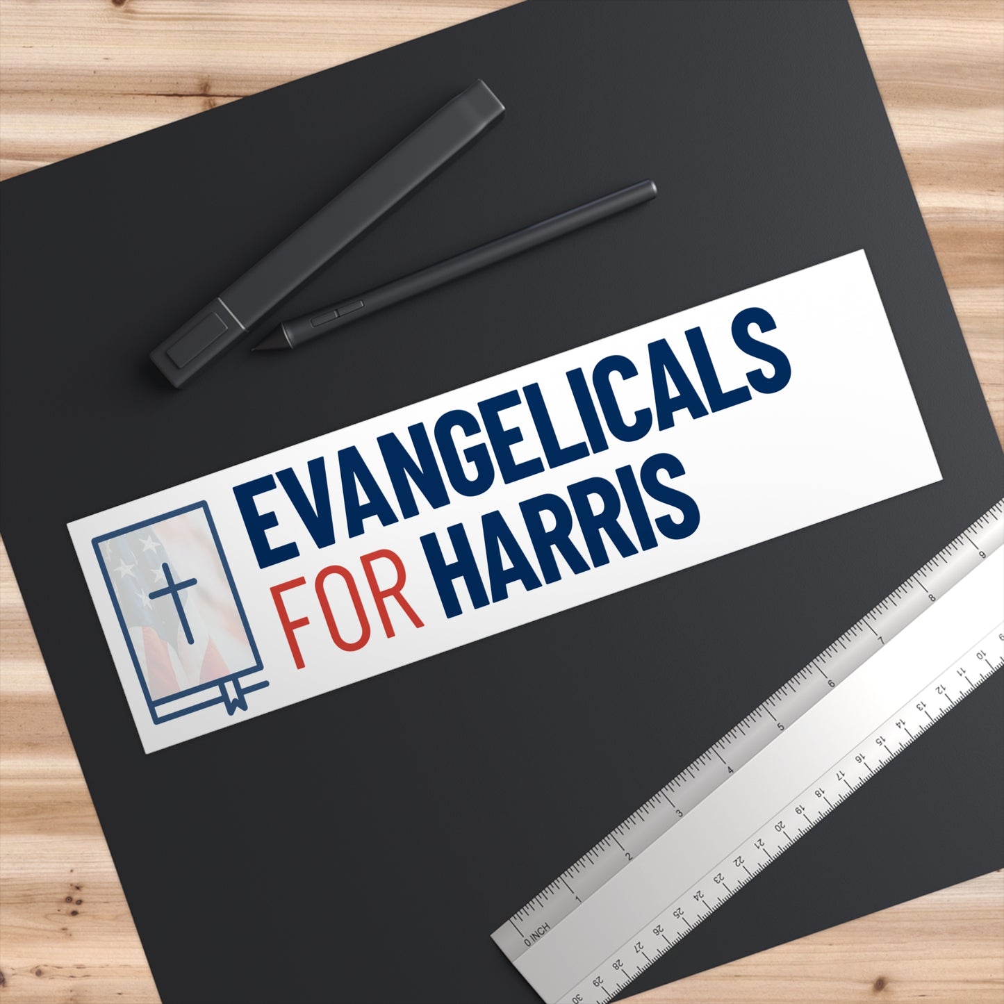 Evangelicals For Harris Bumper Sticker