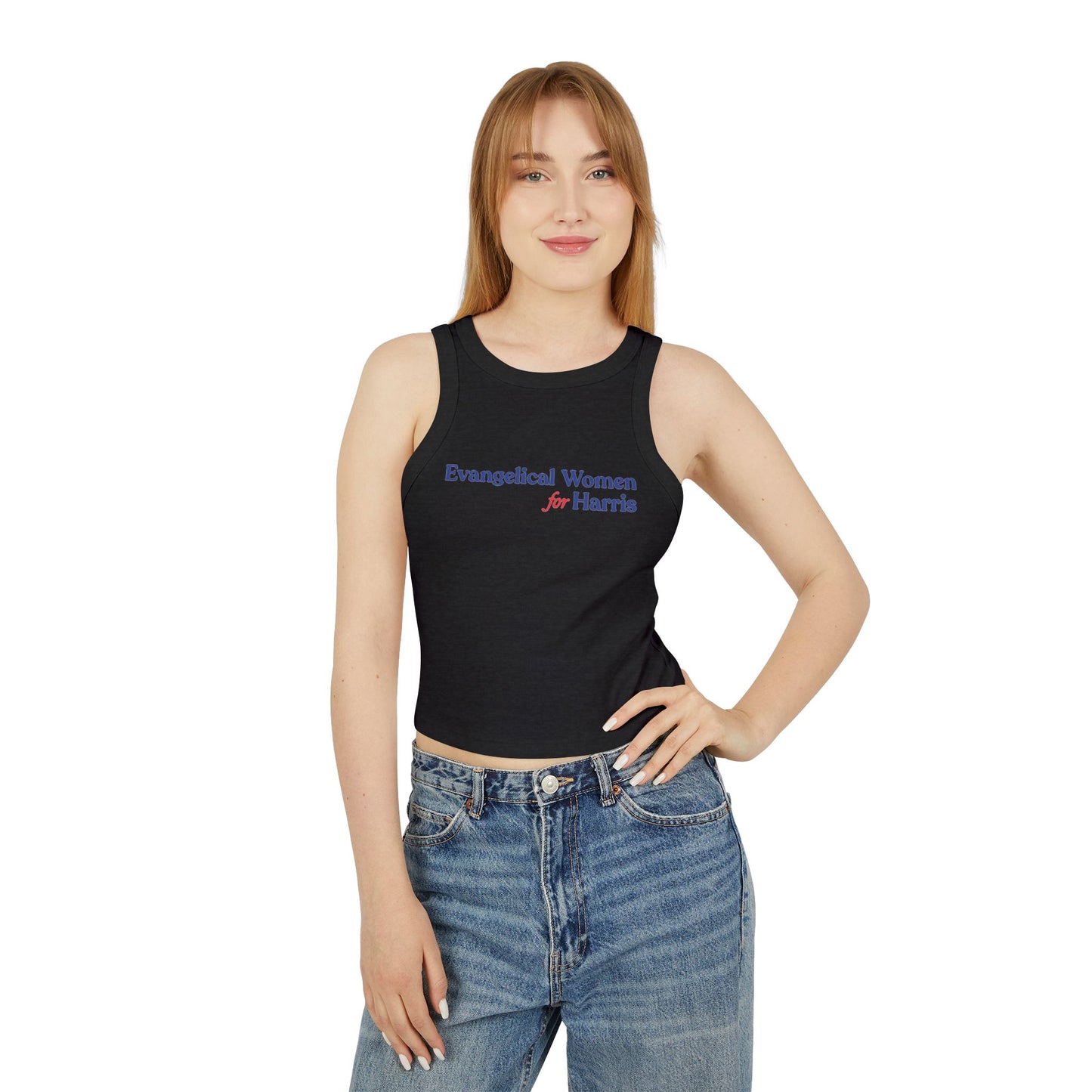 Evangelical Women For Harris Micro-Rib Racer Tank Top