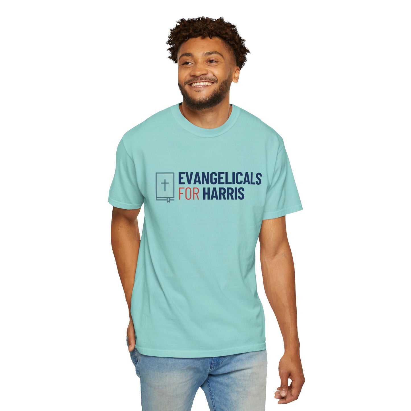 Evangelicals For Harris Logo Garment-Dyed T-Shirt