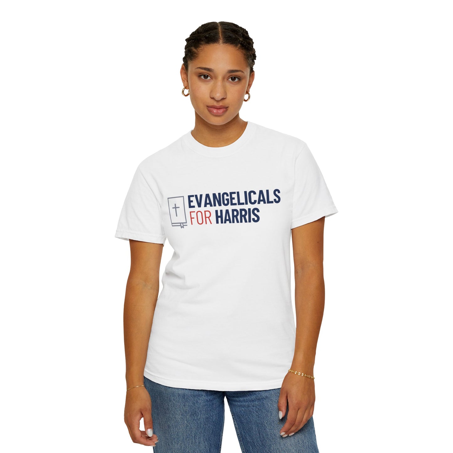 Evangelicals For Harris Logo Garment-Dyed T-Shirt