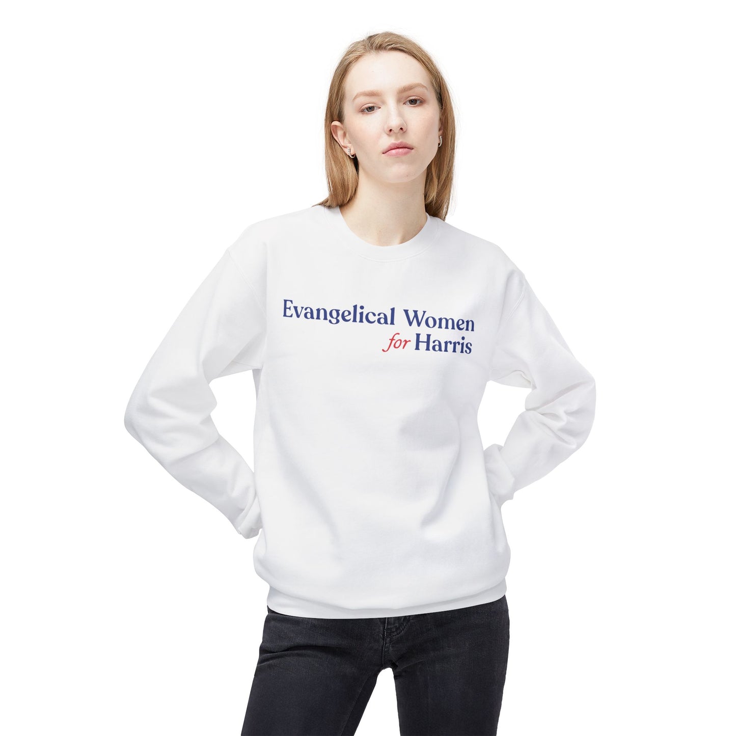 Evangelical Women For Harris Crewneck Sweatshirt