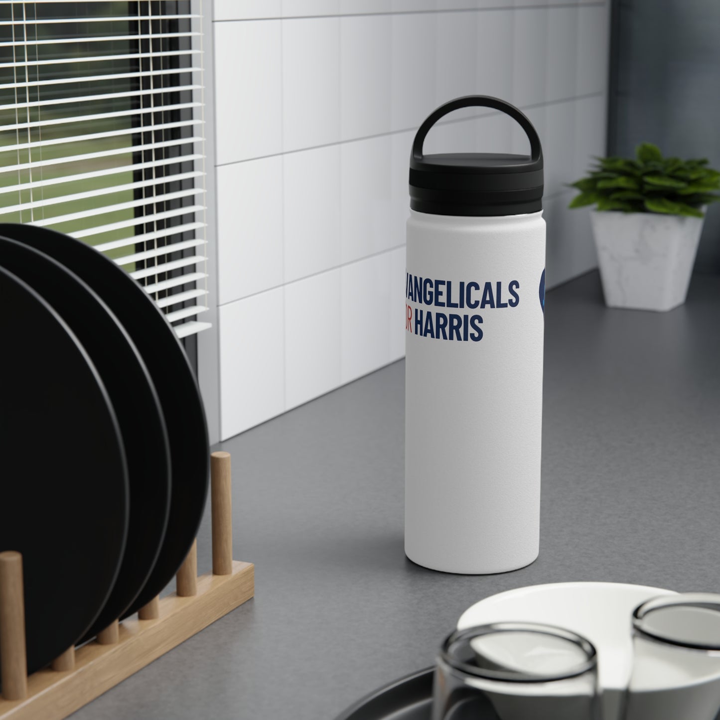 Evangelicals For Harris x Joy Stainless Steel Water Bottle