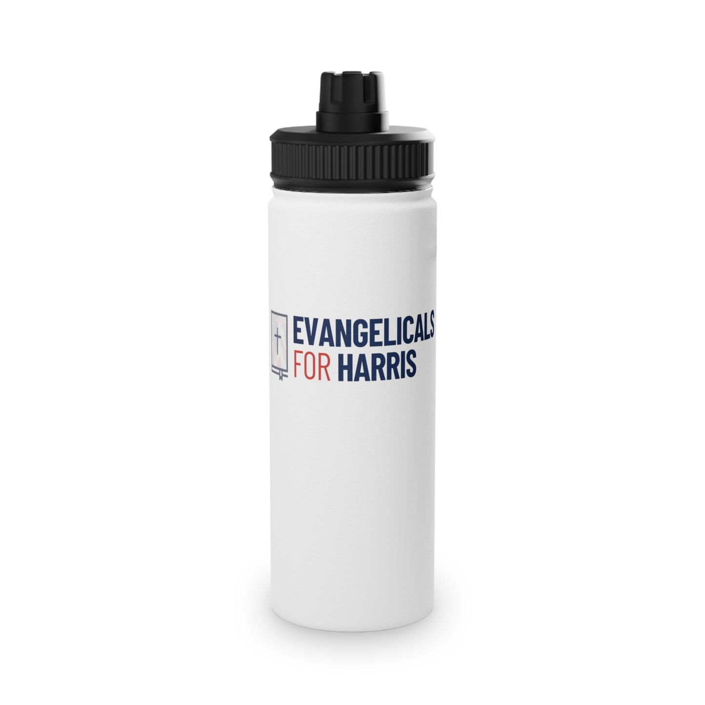 Evangelicals For Harris Steel Water Bottle (Sports Lid)