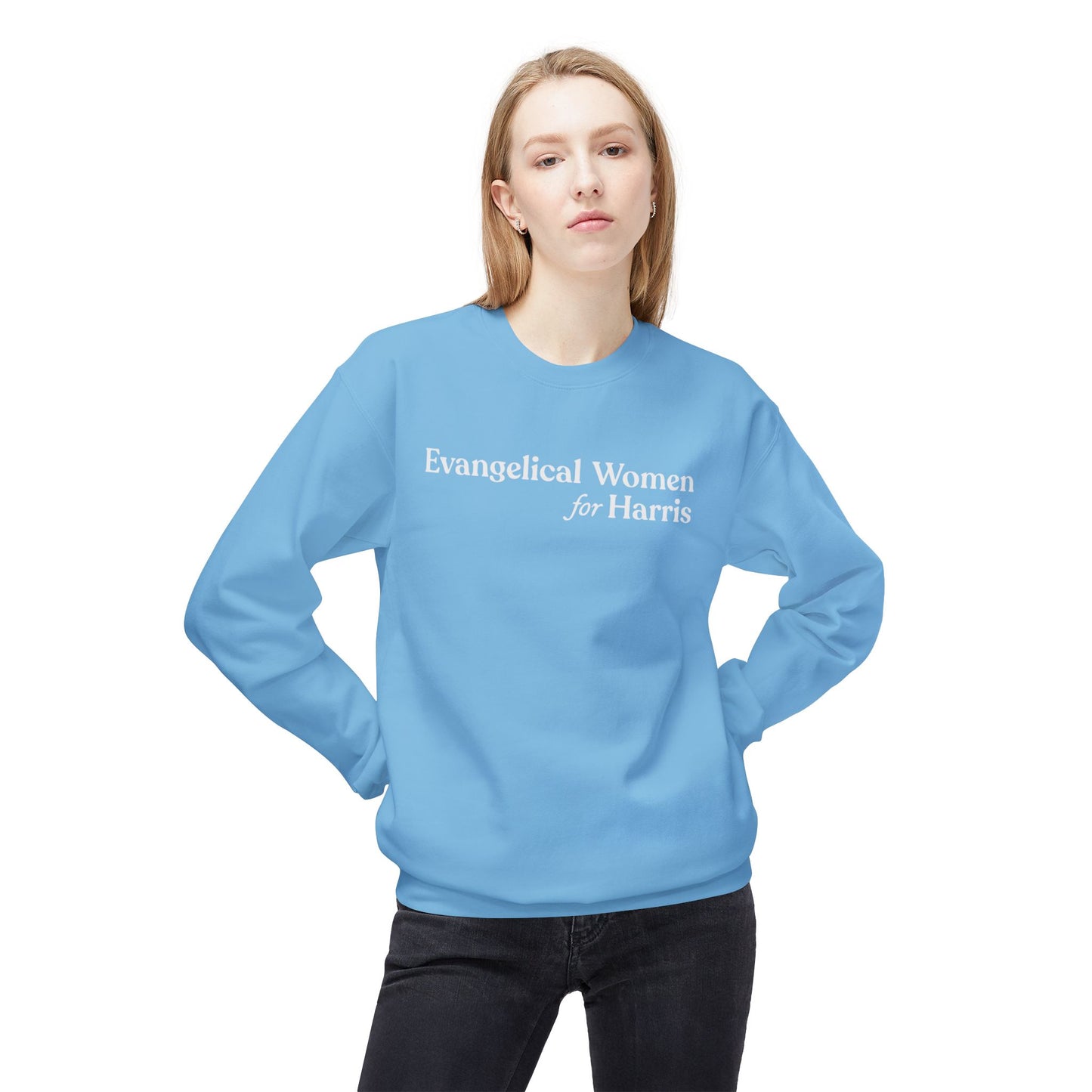 Evangelical Women For Harris Crewneck Sweatshirt