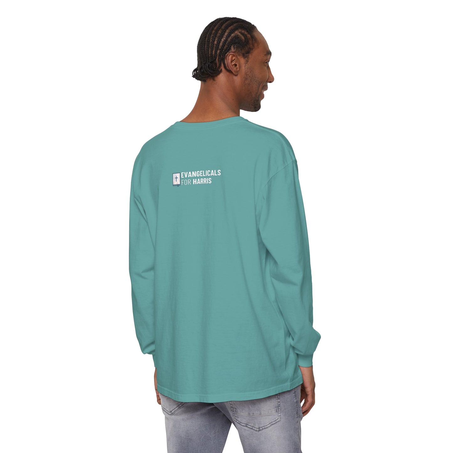 Love Thy Neighbor - Unisex Garment-dyed Long Sleeve T-Shirt