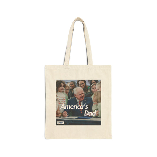 Tim Walz "America's Dad" Tote Bag