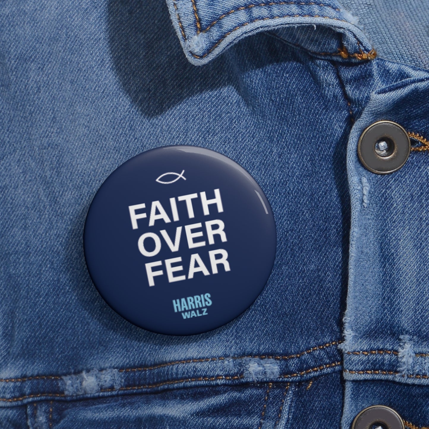 Faith Over Fear Pin