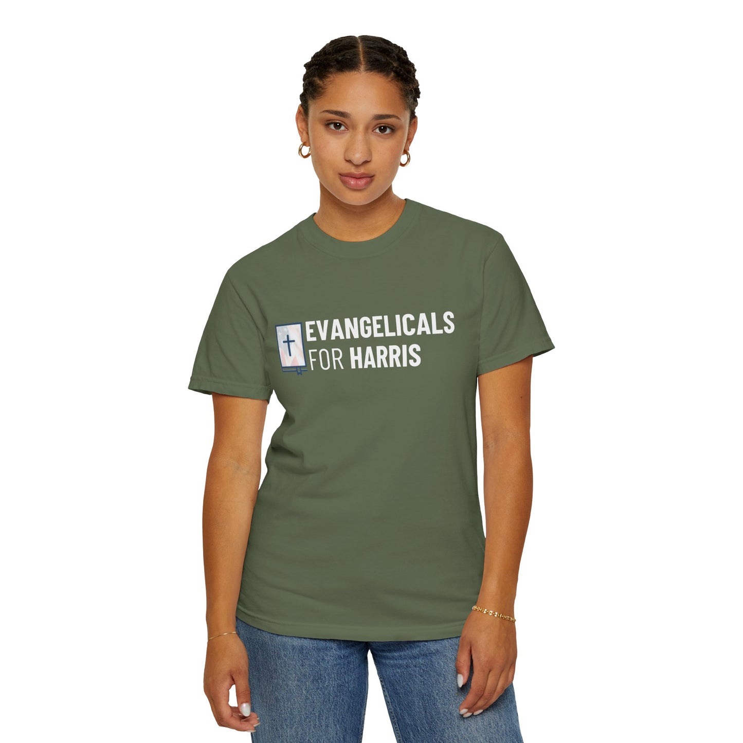 Evangelicals For Harris Logo Garment-Dyed T-Shirt