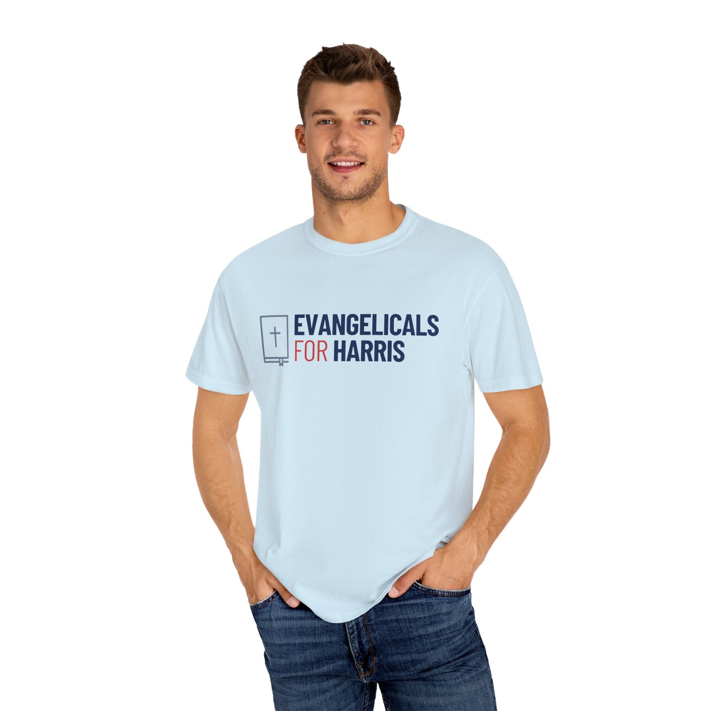 Evangelicals For Harris Logo Garment-Dyed T-Shirt