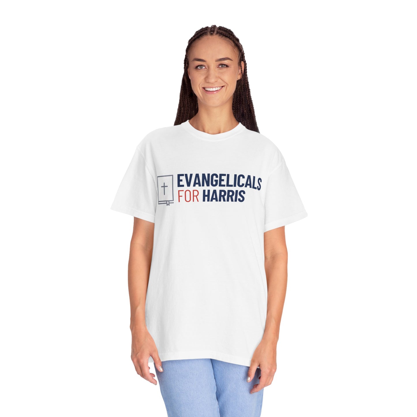 Evangelicals For Harris Logo Garment-Dyed T-Shirt