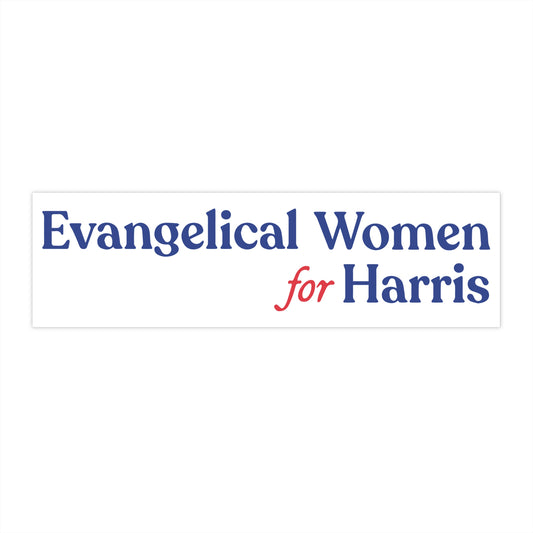 Evangelical Women For Harris Bumper Sticker