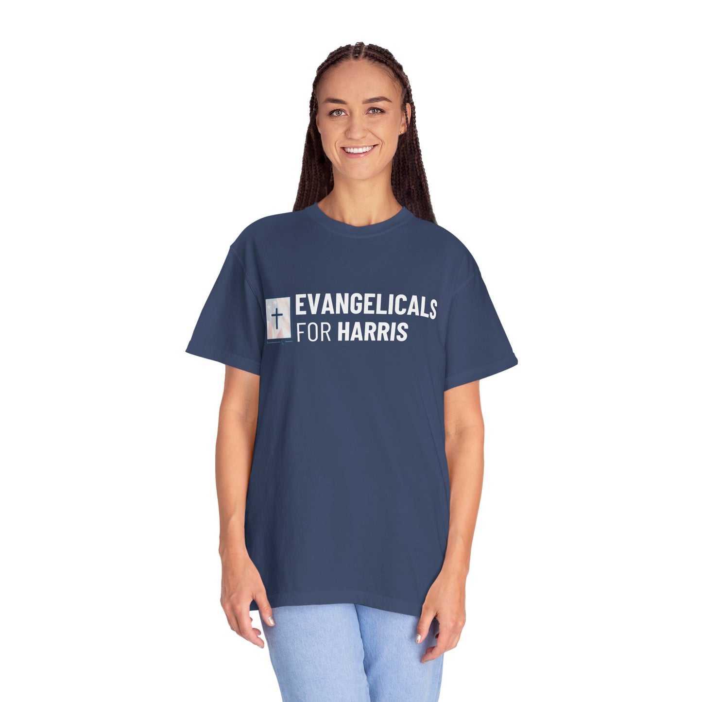 Evangelicals For Harris Logo Garment-Dyed T-Shirt