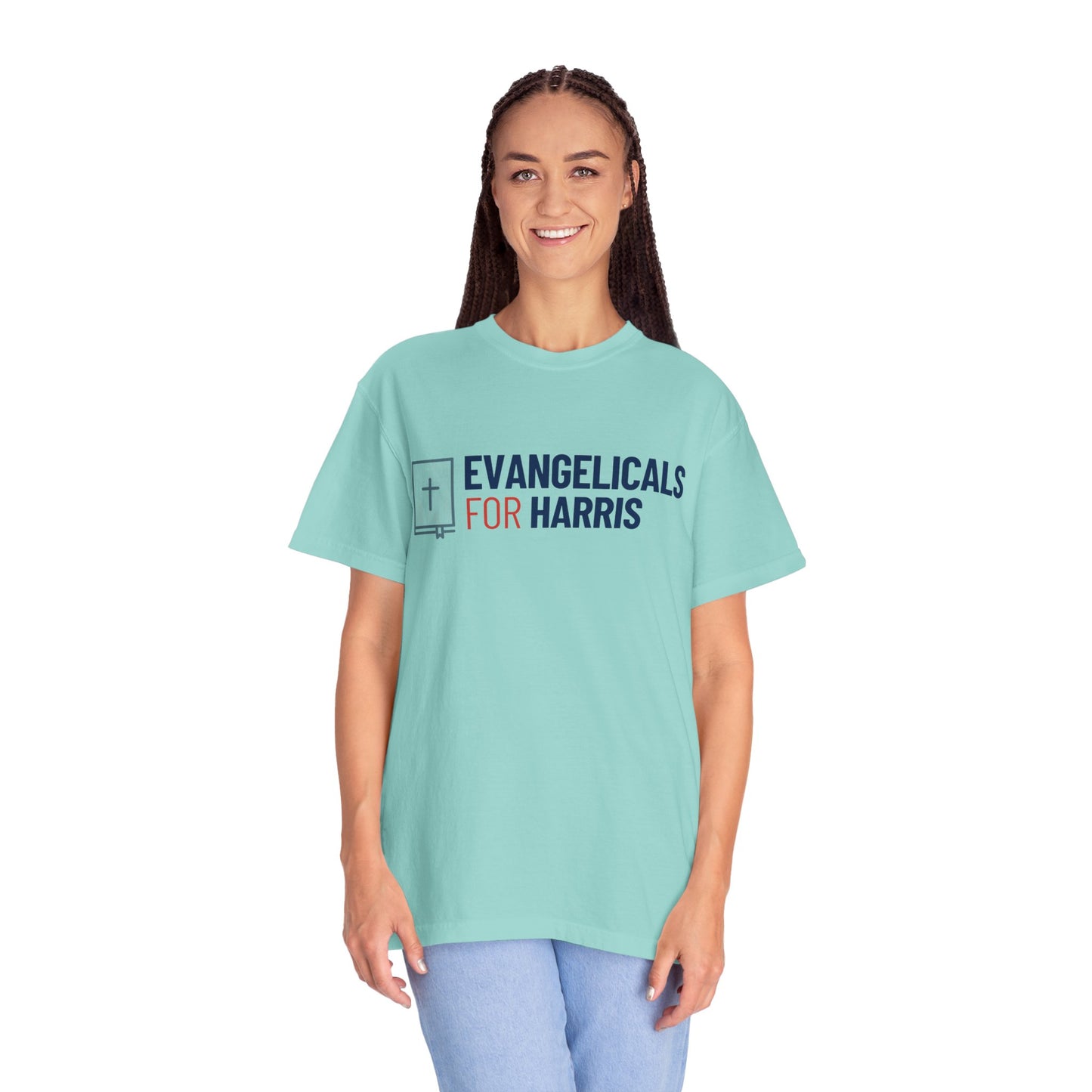 Evangelicals For Harris Logo Garment-Dyed T-Shirt