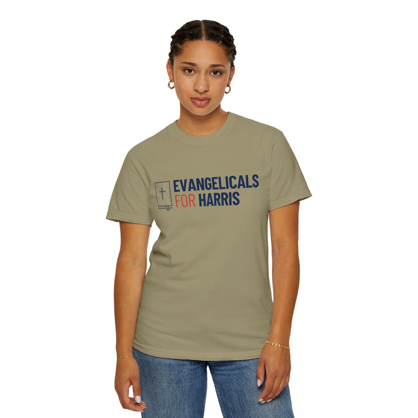 Evangelicals For Harris Logo Garment-Dyed T-Shirt