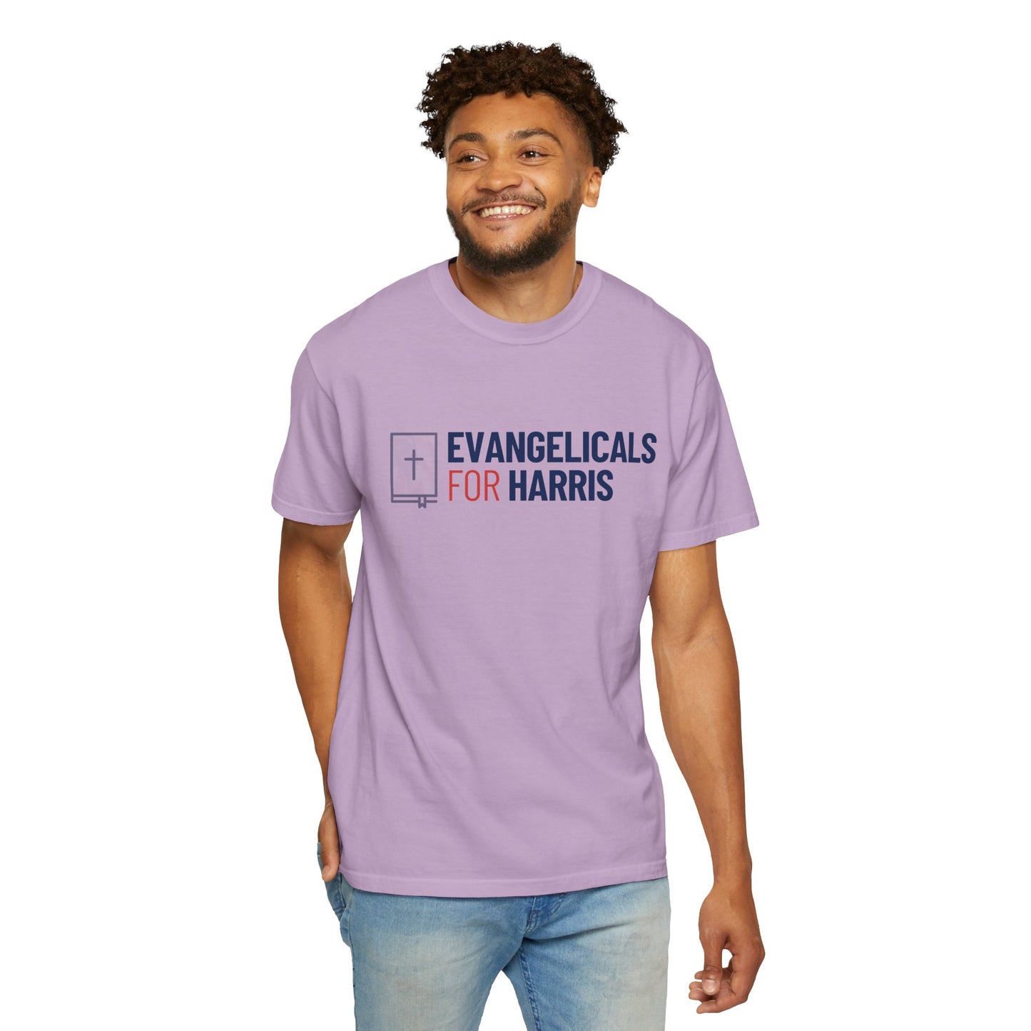 Evangelicals For Harris Logo Garment-Dyed T-Shirt