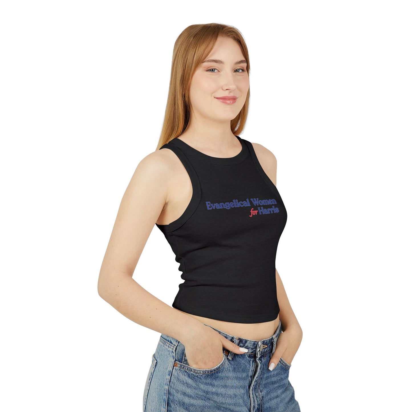 Evangelical Women For Harris Micro-Rib Racer Tank Top