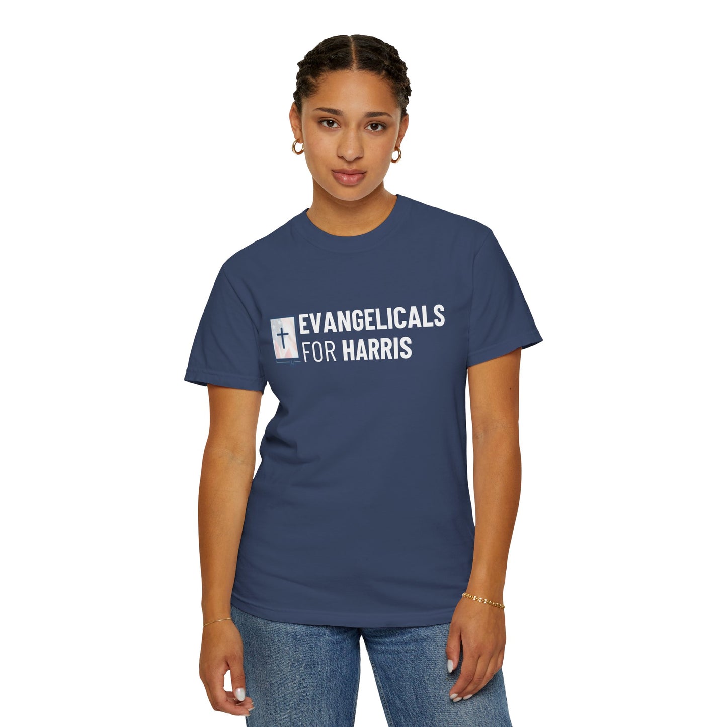 Evangelicals For Harris Logo Garment-Dyed T-Shirt