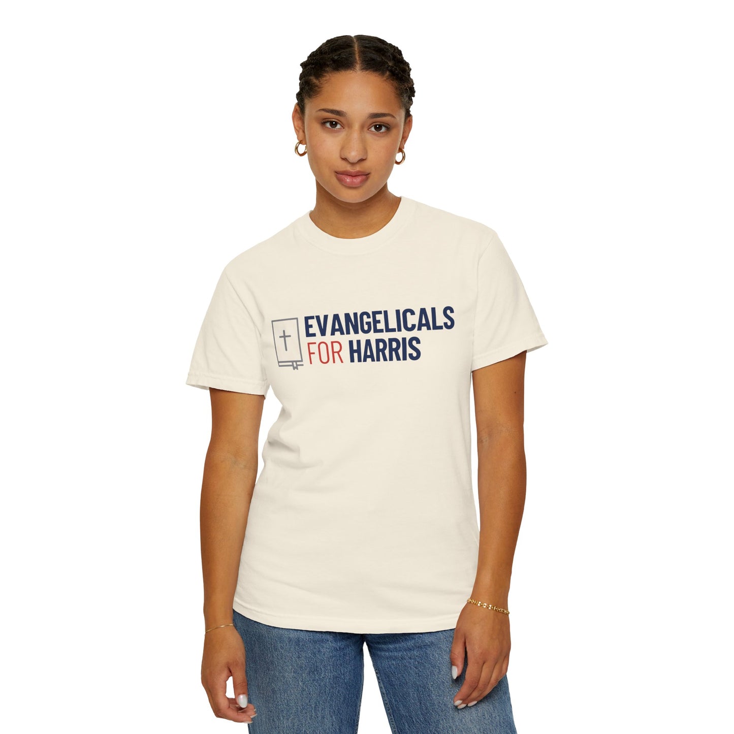 Evangelicals For Harris Logo Garment-Dyed T-Shirt