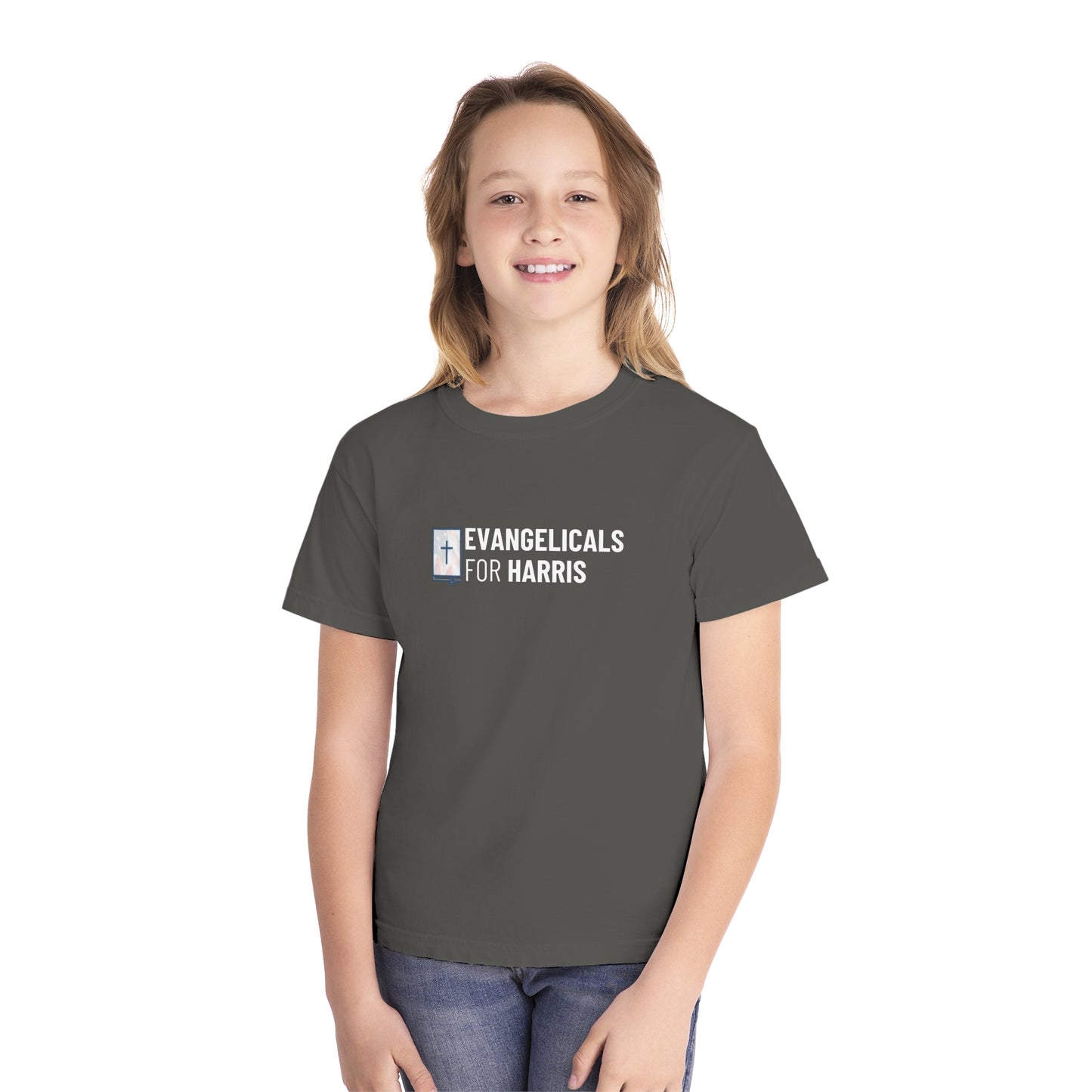 Youth Comfort Colors Unisex Evangelicals For Harris Tee