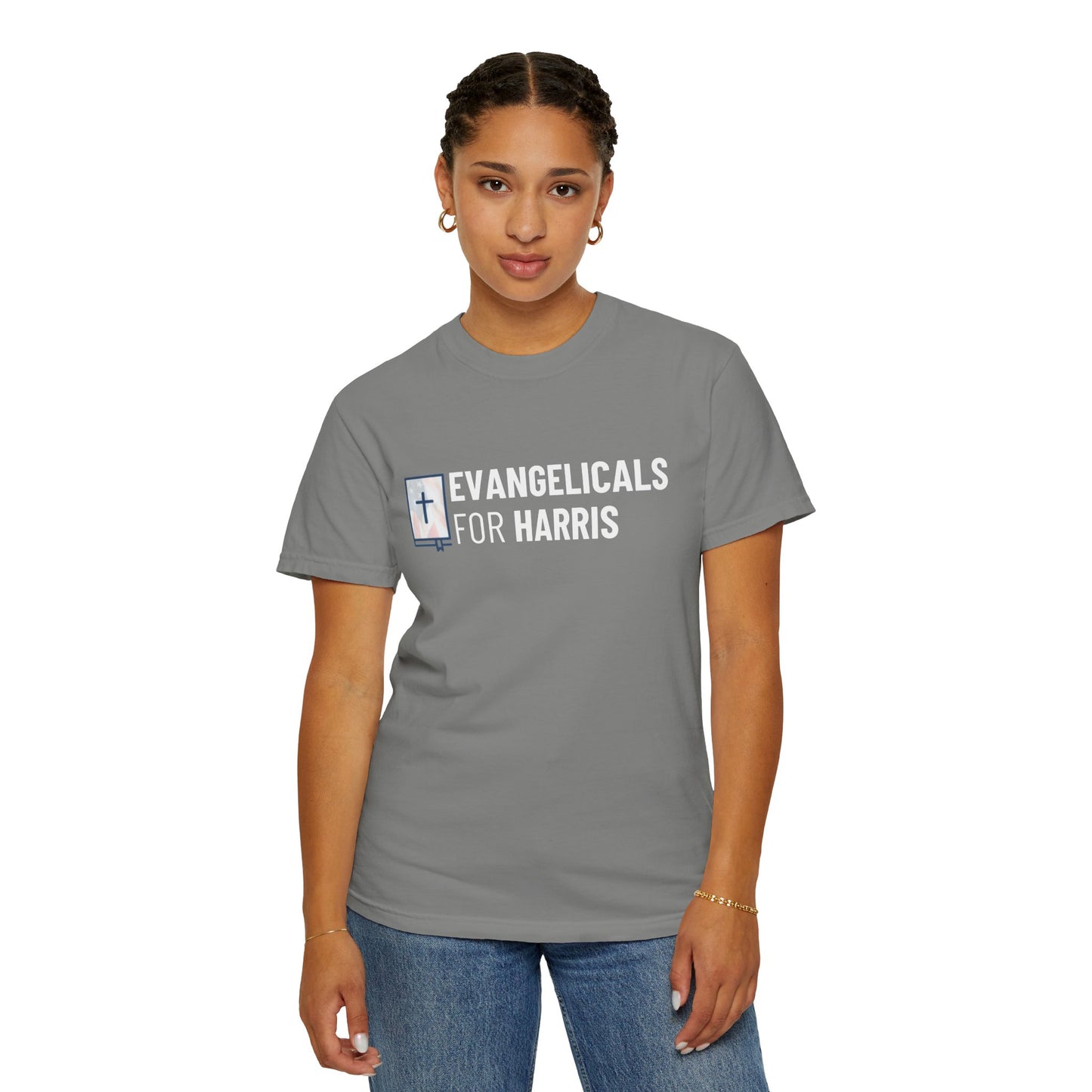 Evangelicals For Harris Logo Garment-Dyed T-Shirt