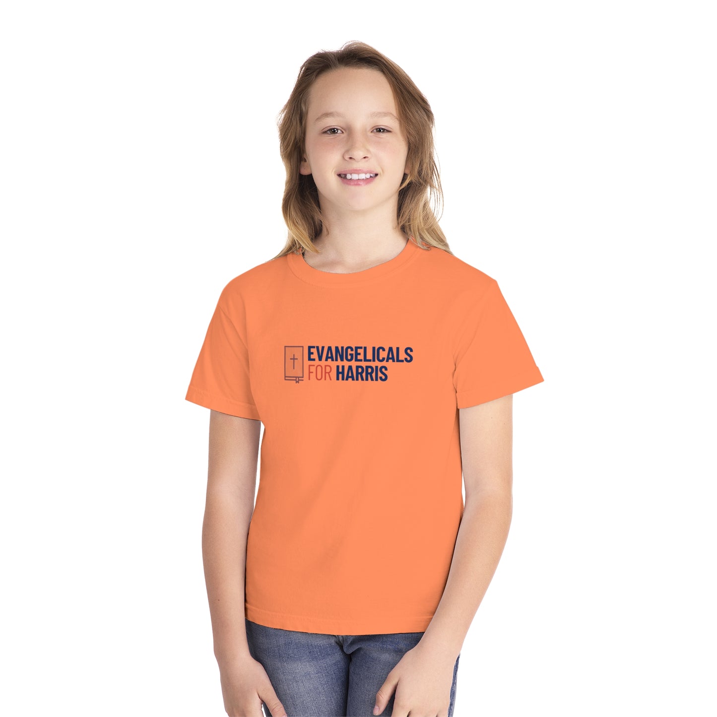 Youth Comfort Colors Unisex Evangelicals For Harris Tee