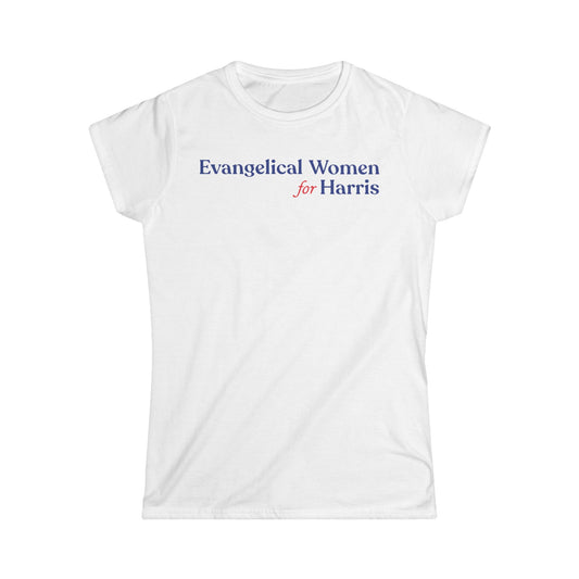 Evangelical Women For Harris Softstyle Women's Tee