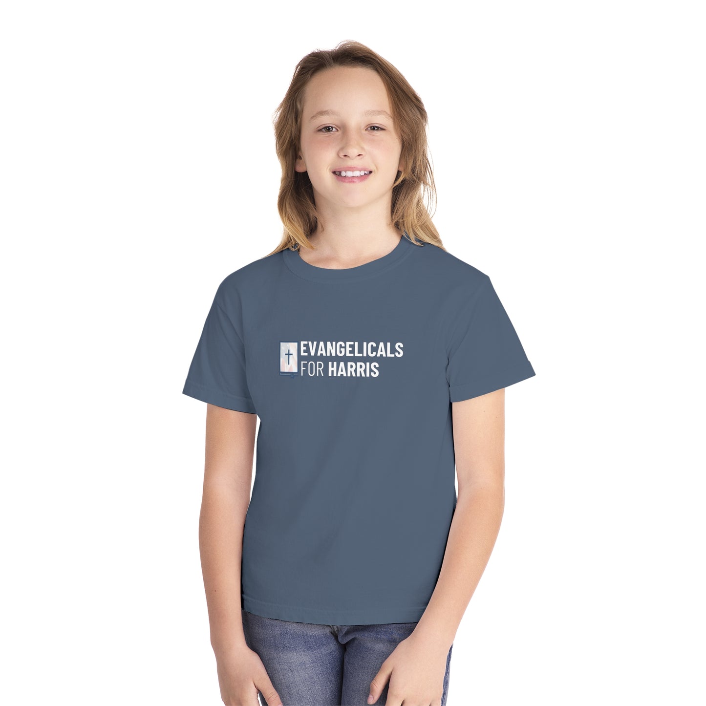 Youth Comfort Colors Unisex Evangelicals For Harris Tee