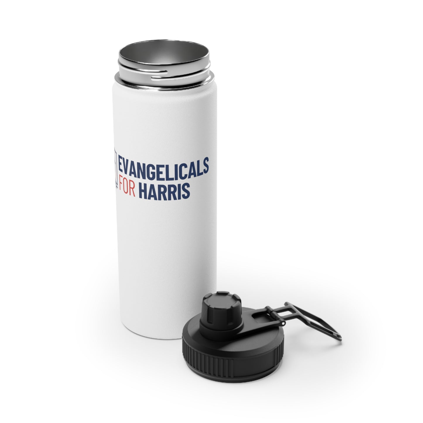 Evangelicals For Harris Steel Water Bottle (Sports Lid)