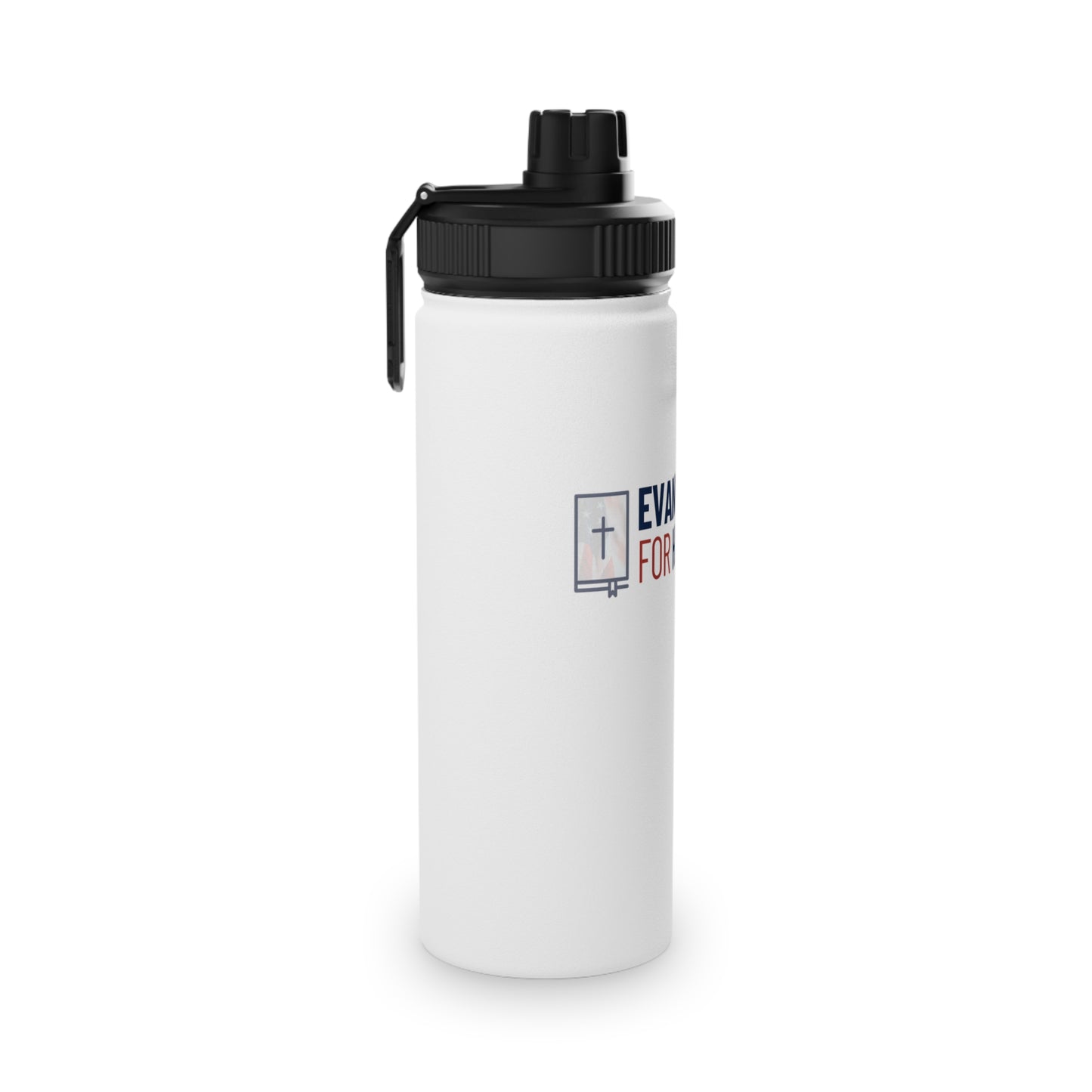 Evangelicals For Harris Steel Water Bottle (Sports Lid)