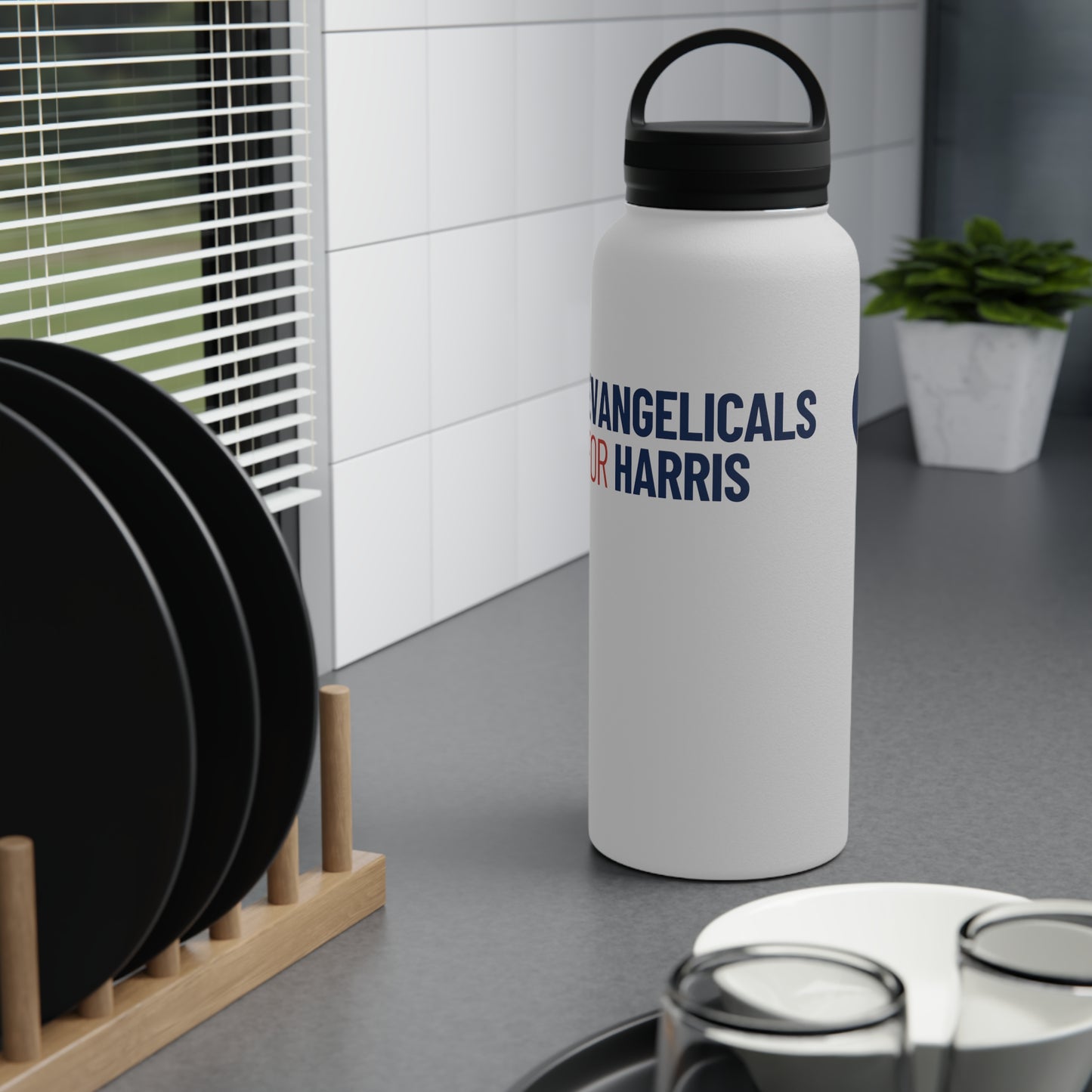 Evangelicals For Harris x Joy Stainless Steel Water Bottle