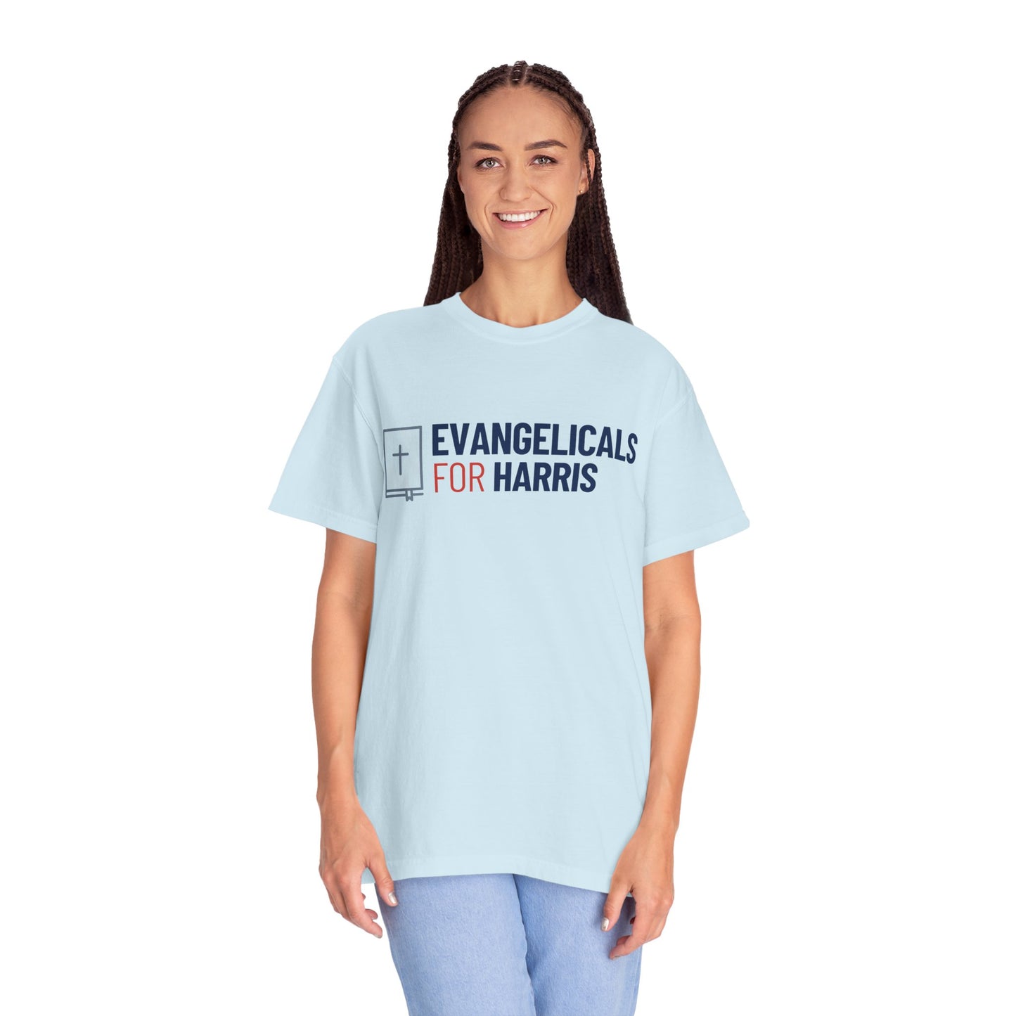 Evangelicals For Harris Logo Garment-Dyed T-Shirt